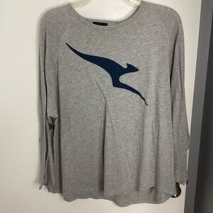 Qantas Gray Business Class Long Sleeve Leisure Shirt L/XL